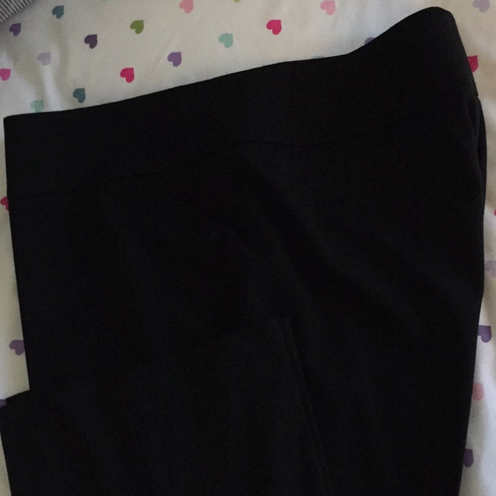 Black plus sized halogen slacks